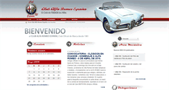 Desktop Screenshot of clubalfaromeoespana.com